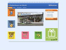 Tablet Screenshot of farbenhaus-am-markt.de